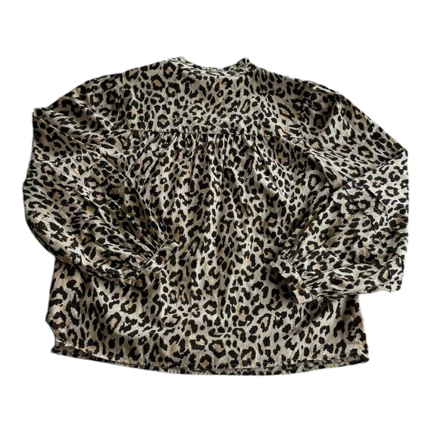 Top Long Sleeve By J. Crew In Animal Print, Size: Xs