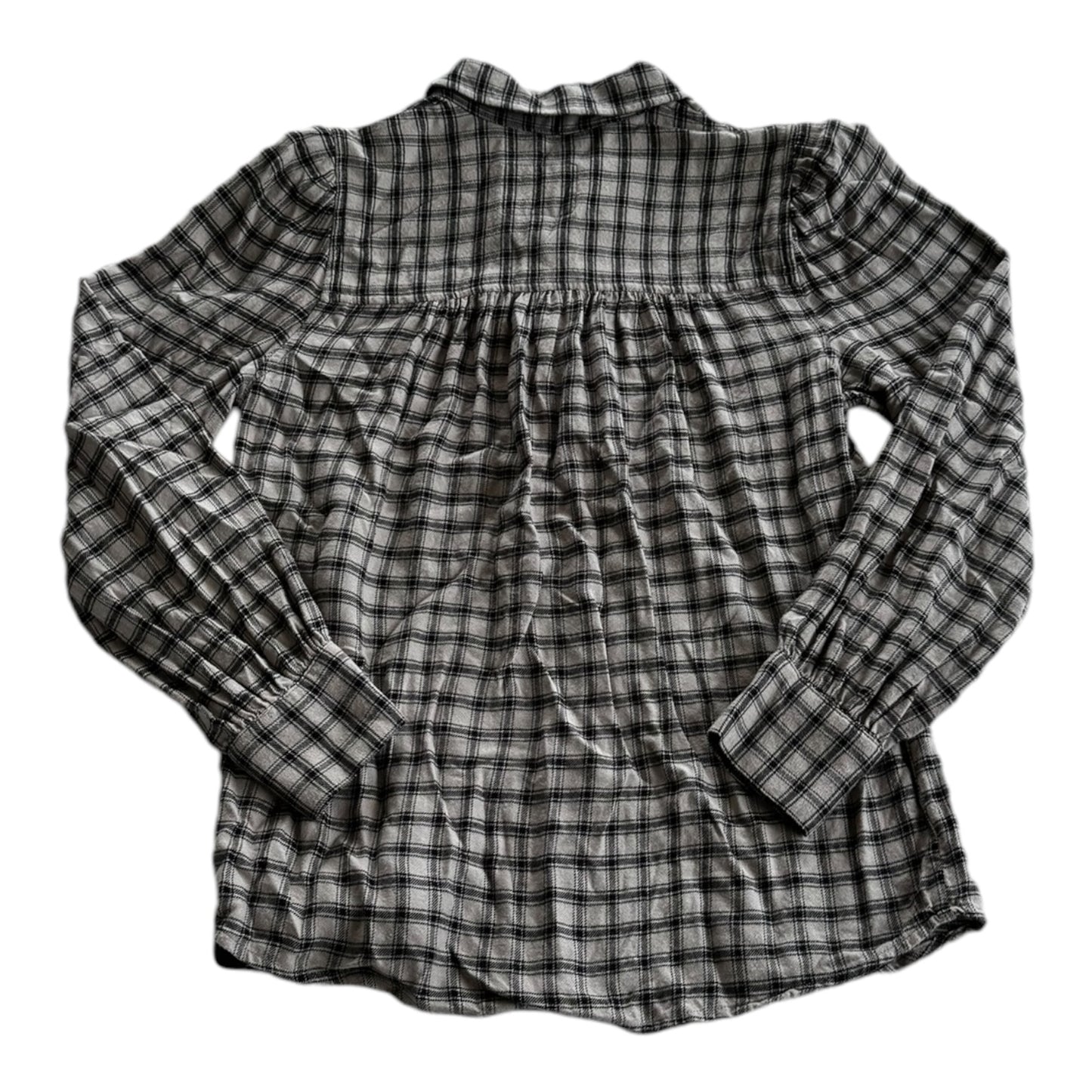 Top Long Sleeve By Rails In Plaid Pattern, Size: Xs