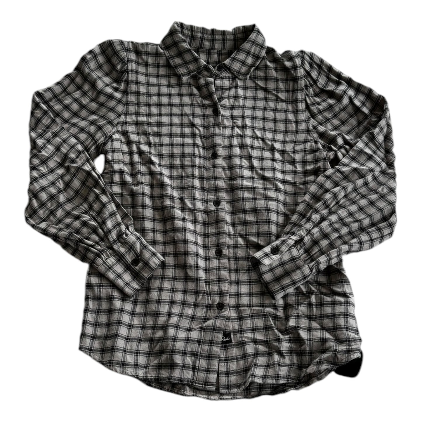 Top Long Sleeve By Rails In Plaid Pattern, Size: Xs