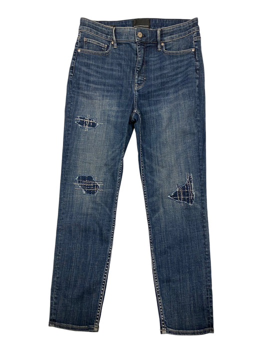 Jeans Straight By White House Black Market In Blue Denim, Size: 8