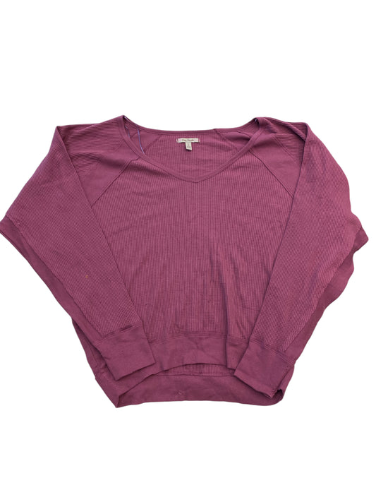 Top Long Sleeve By Free People In Purple, Size: L