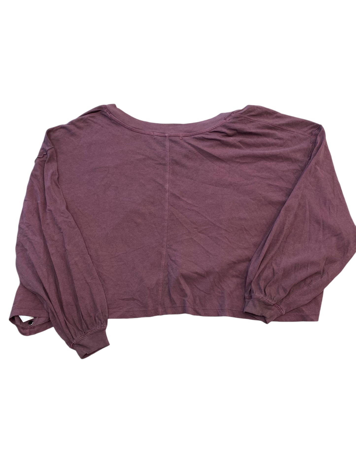 Top Long Sleeve By We The Free In Purple, Size: Xs