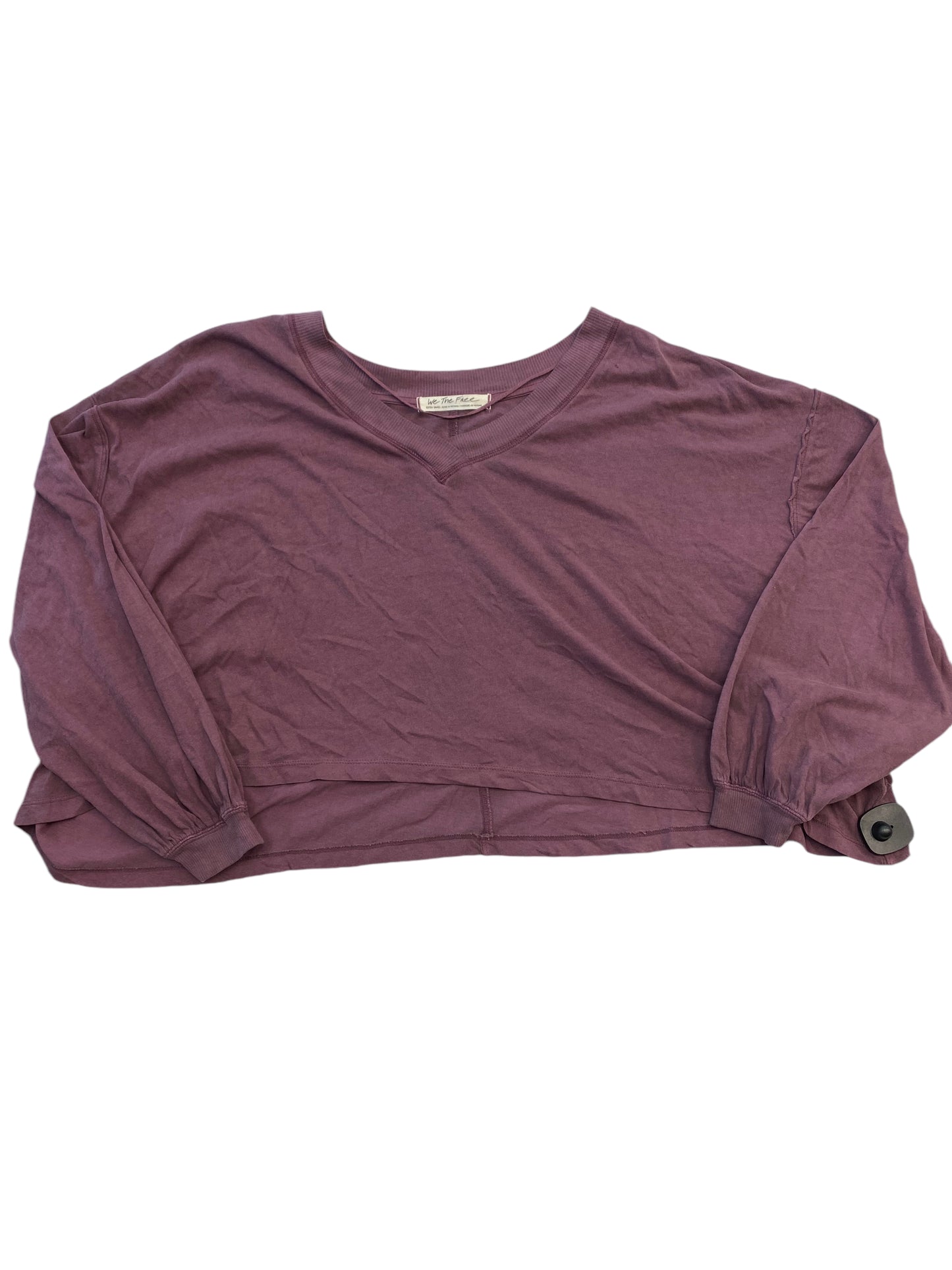 Top Long Sleeve By We The Free In Purple, Size: Xs