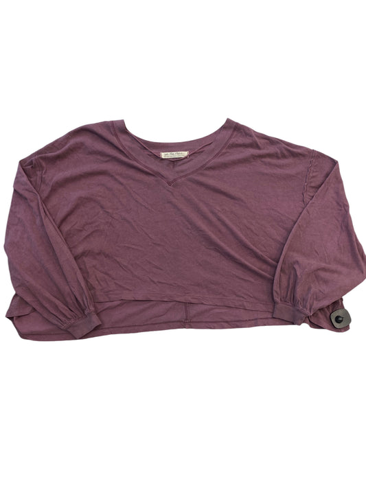 Top Long Sleeve By We The Free In Purple, Size: Xs