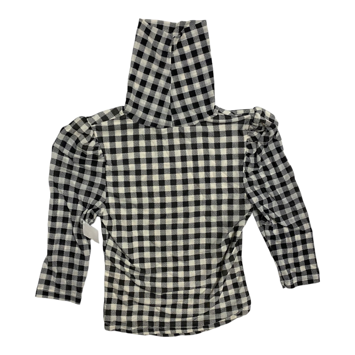 Top Long Sleeve By Free People In Checkered Pattern, Size: S