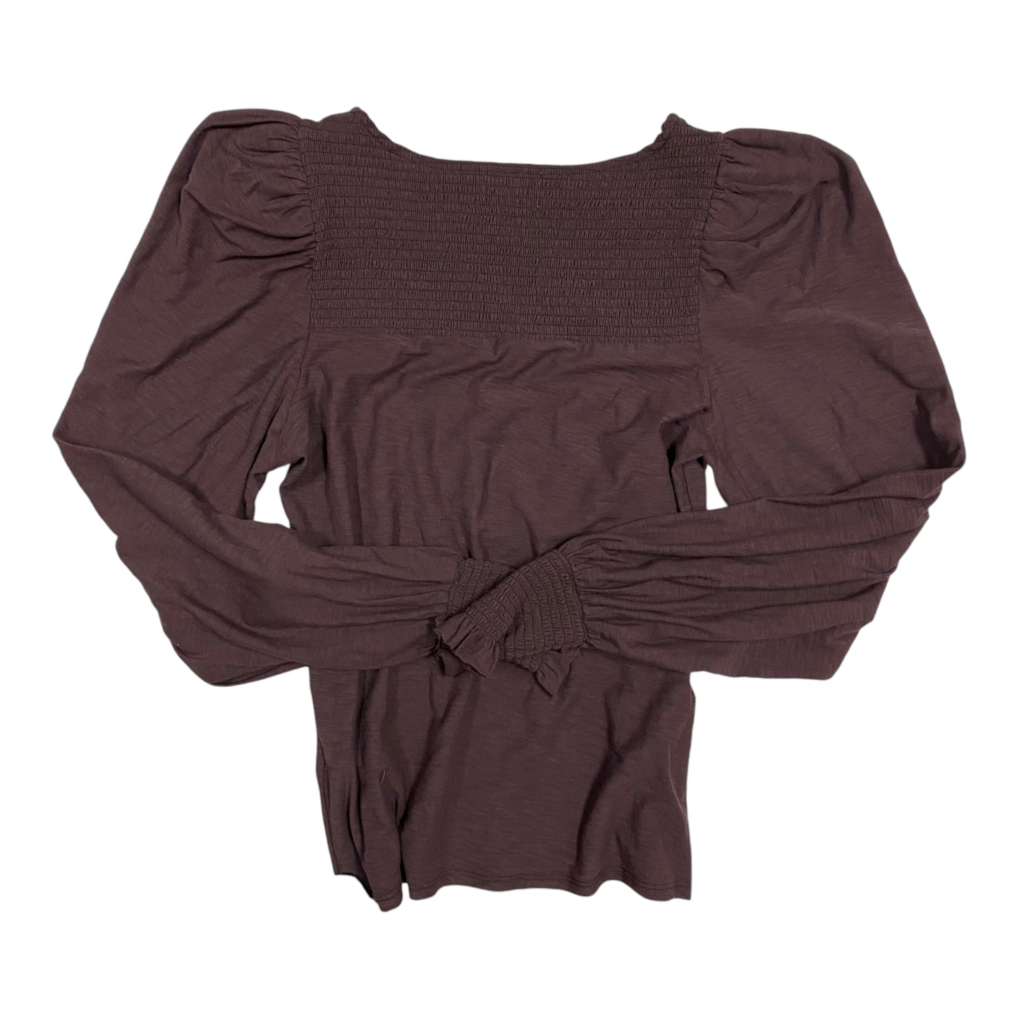 Top Long Sleeve By Nation In Purple, Size: S