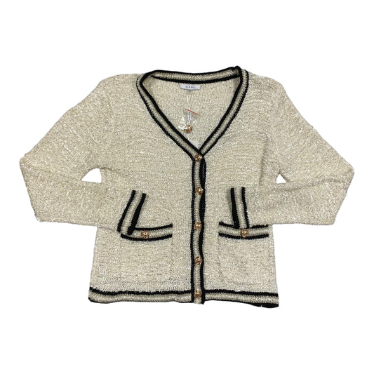 Sweater Cardigan By Sioni In Cream, Size: M