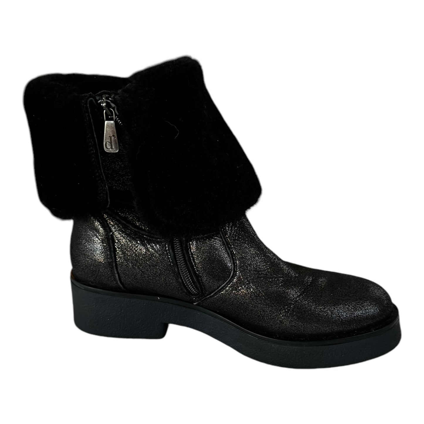 Boots Ankle Flats By Manufacture Dessai In Black, Size: 9.5