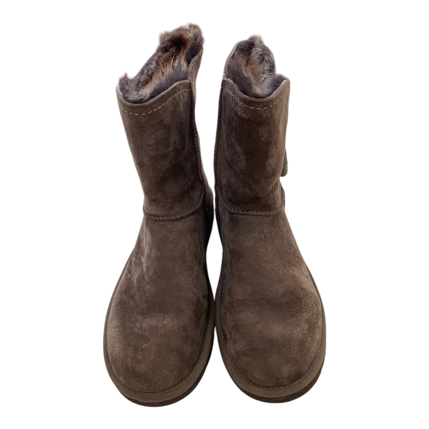 Boots Designer By Ugg In Brown, Size: 8