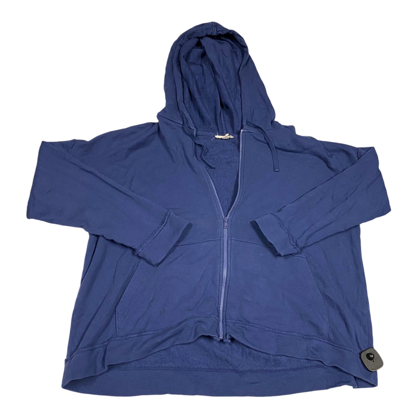 Sweatshirt Hoodie By Eileen Fisher In Blue, Size: Xl