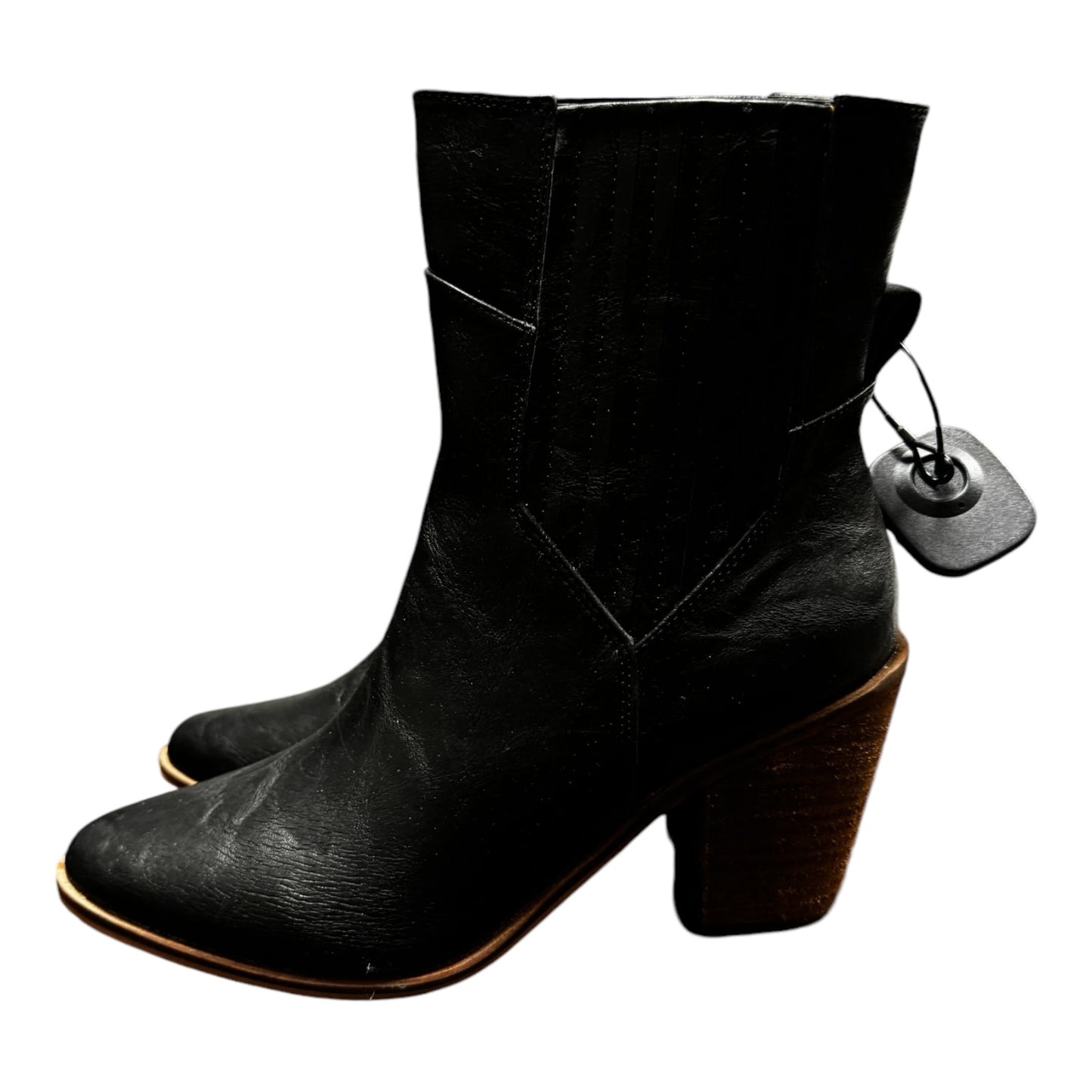 Boots Ankle Heels By Clothes Mentor In Black, Size: 11