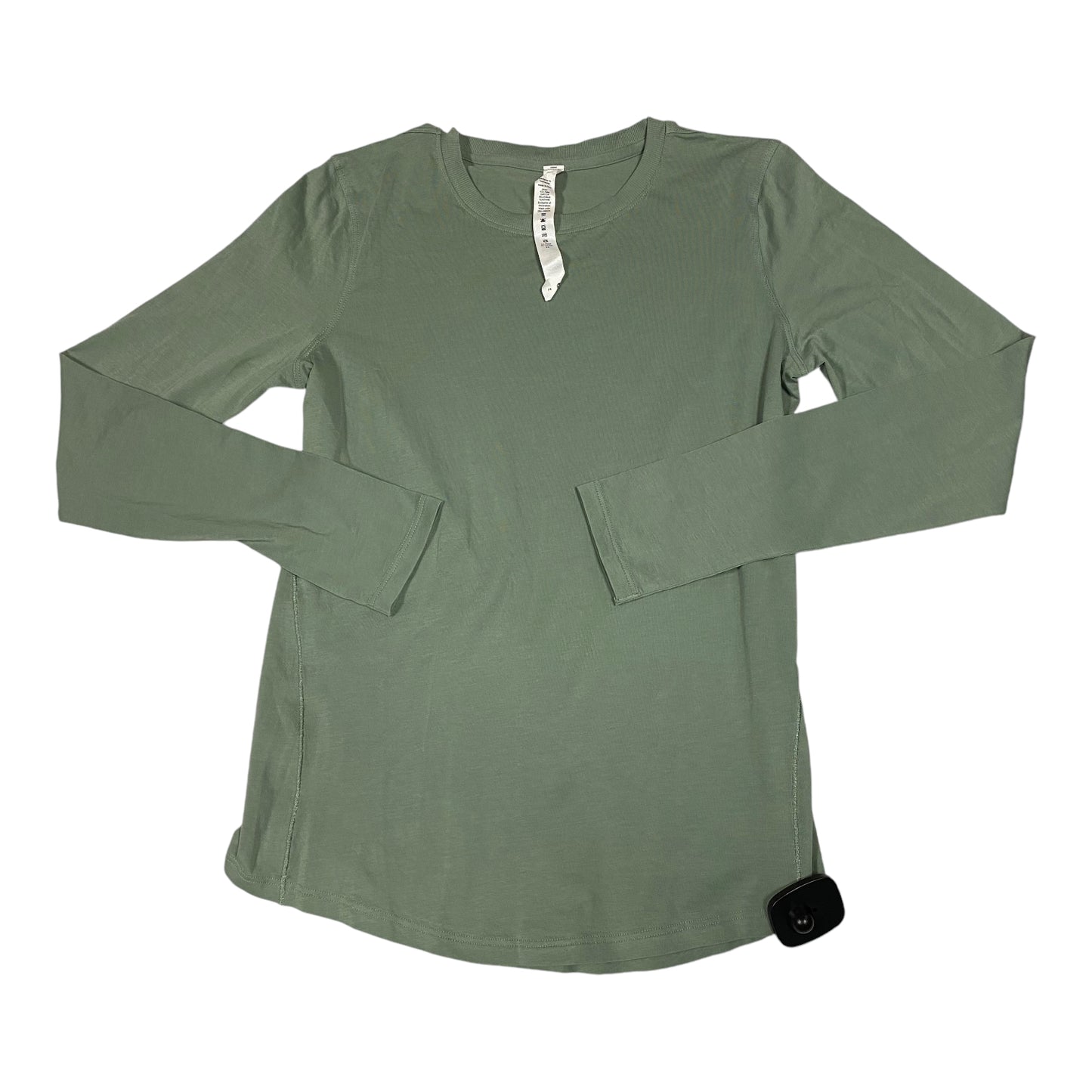 Athletic Top Long Sleeve Crewneck By Lululemon In Green, Size: 2