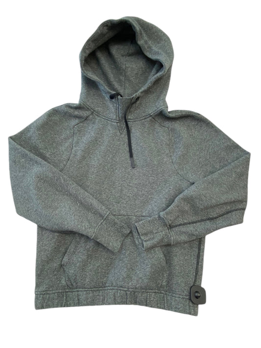 Athletic Sweatshirt Hoodie By Lululemon In Grey, Size: 2