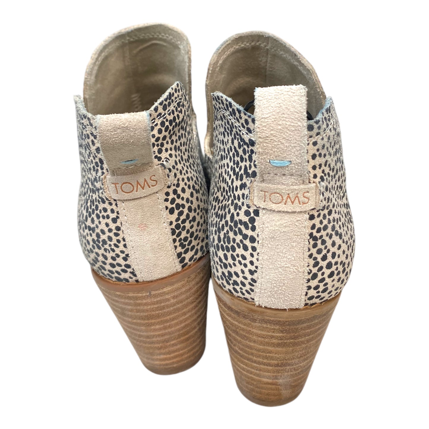 Boots Ankle Heels By Toms In Animal Print, Size: 7.5