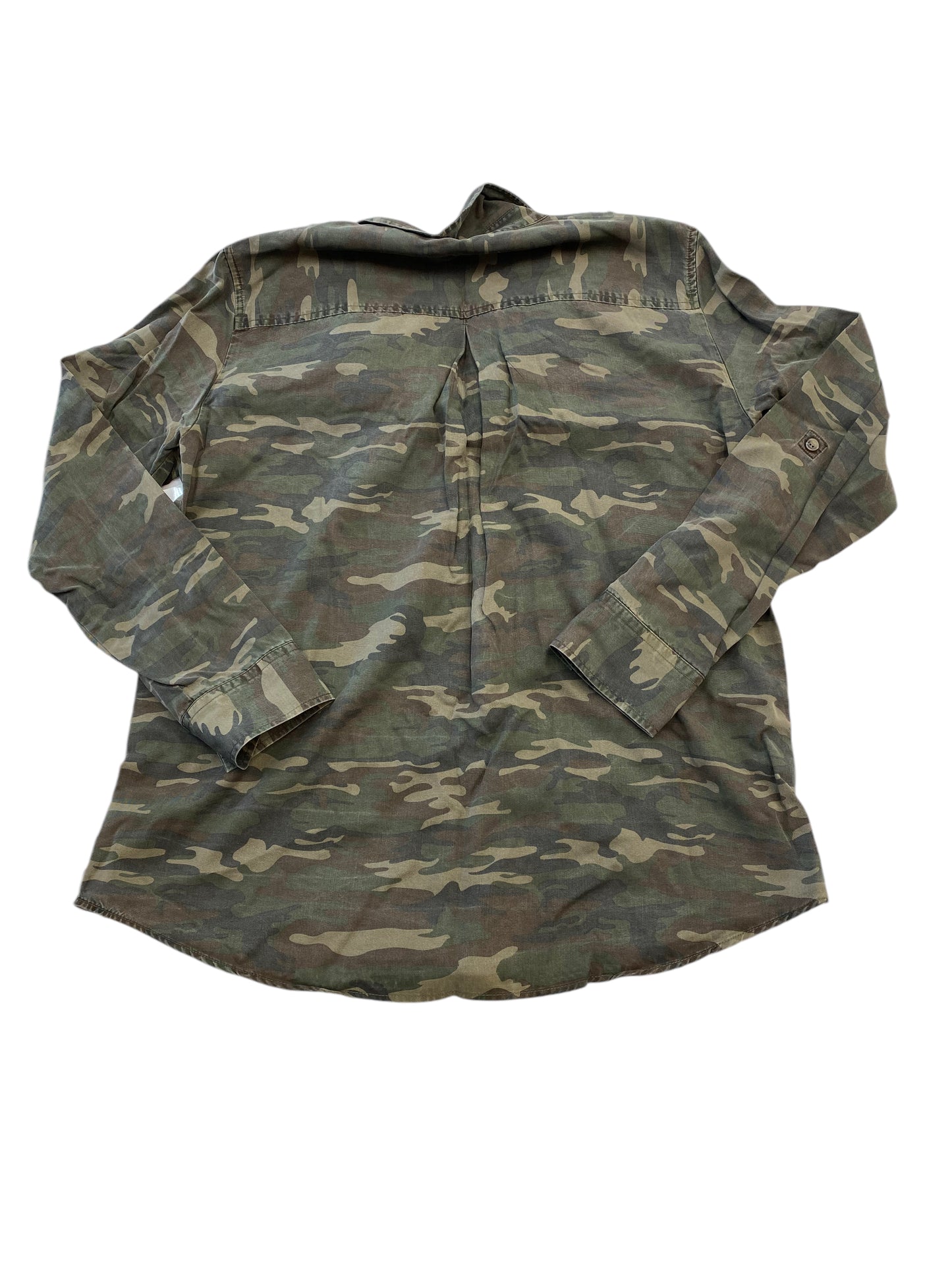 Top Long Sleeve By Sanctuary In Camouflage Print, Size: M