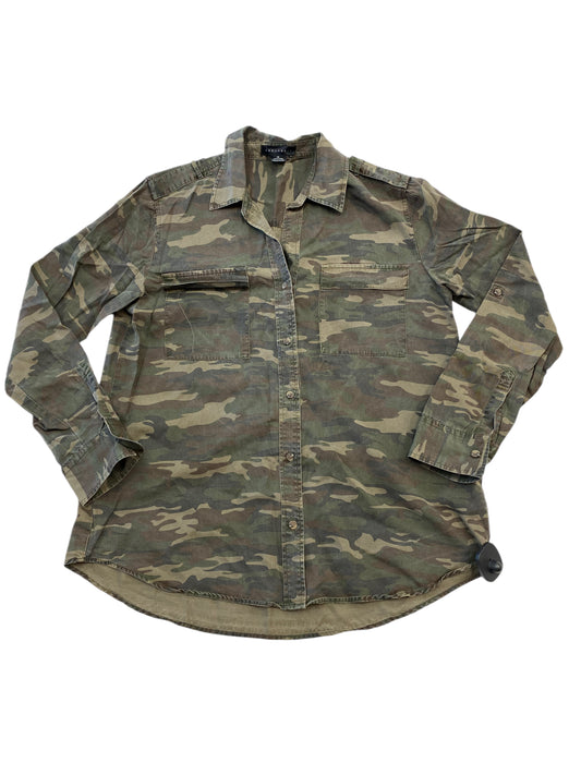 Top Long Sleeve By Sanctuary In Camouflage Print, Size: M