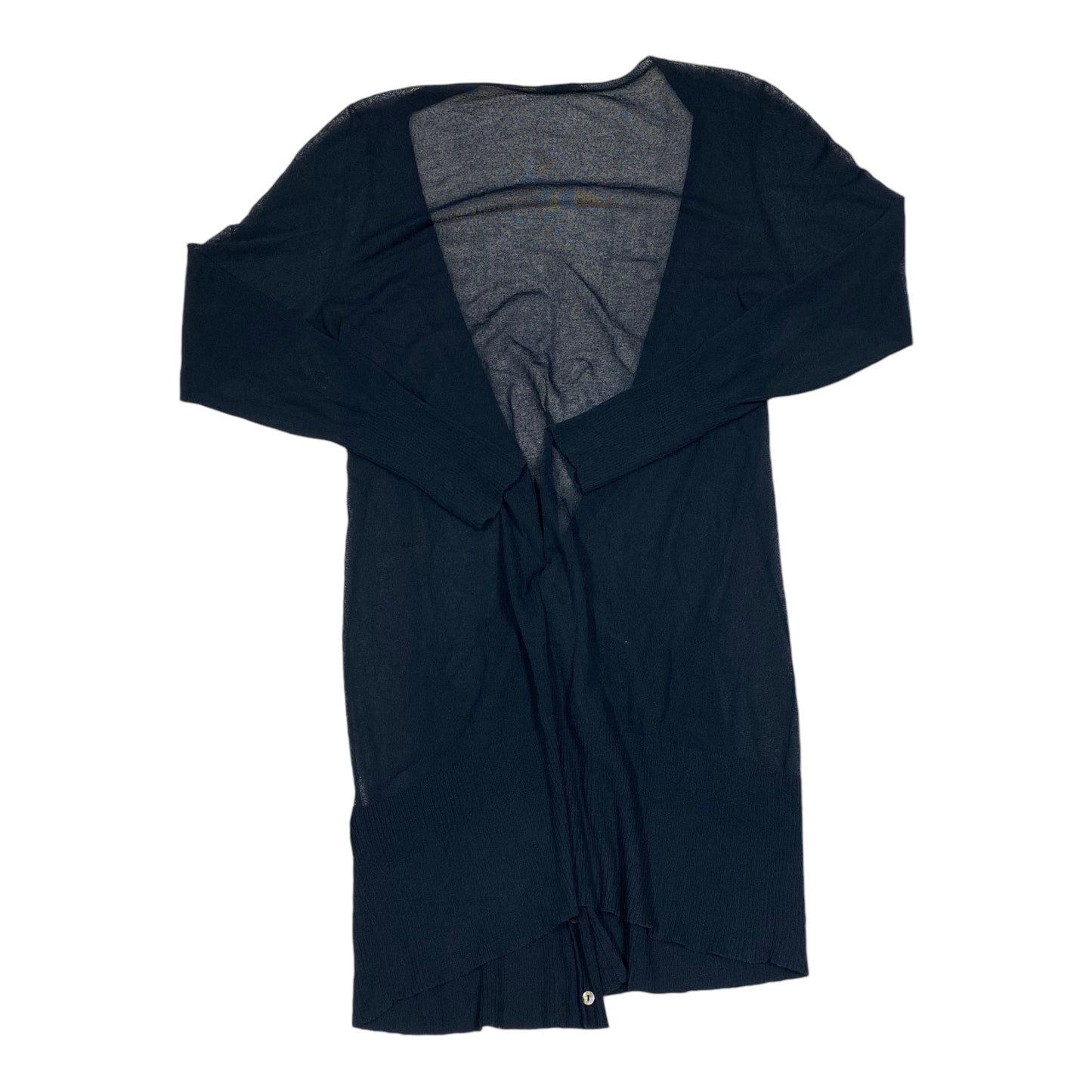 Sweater Cardigan By Eileen Fisher In Navy, Size: L