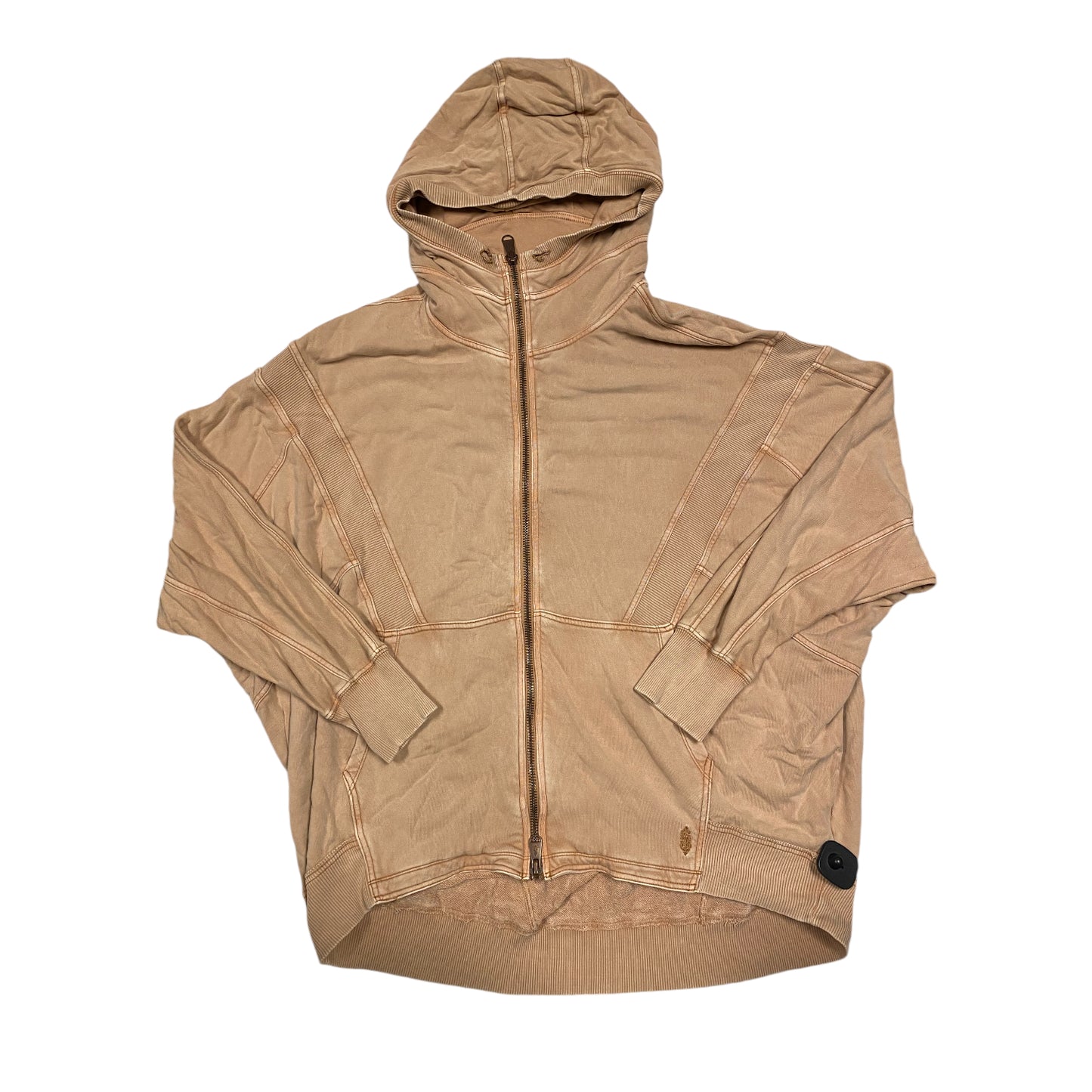 Athletic Jacket By Free People In Tan, Size: L