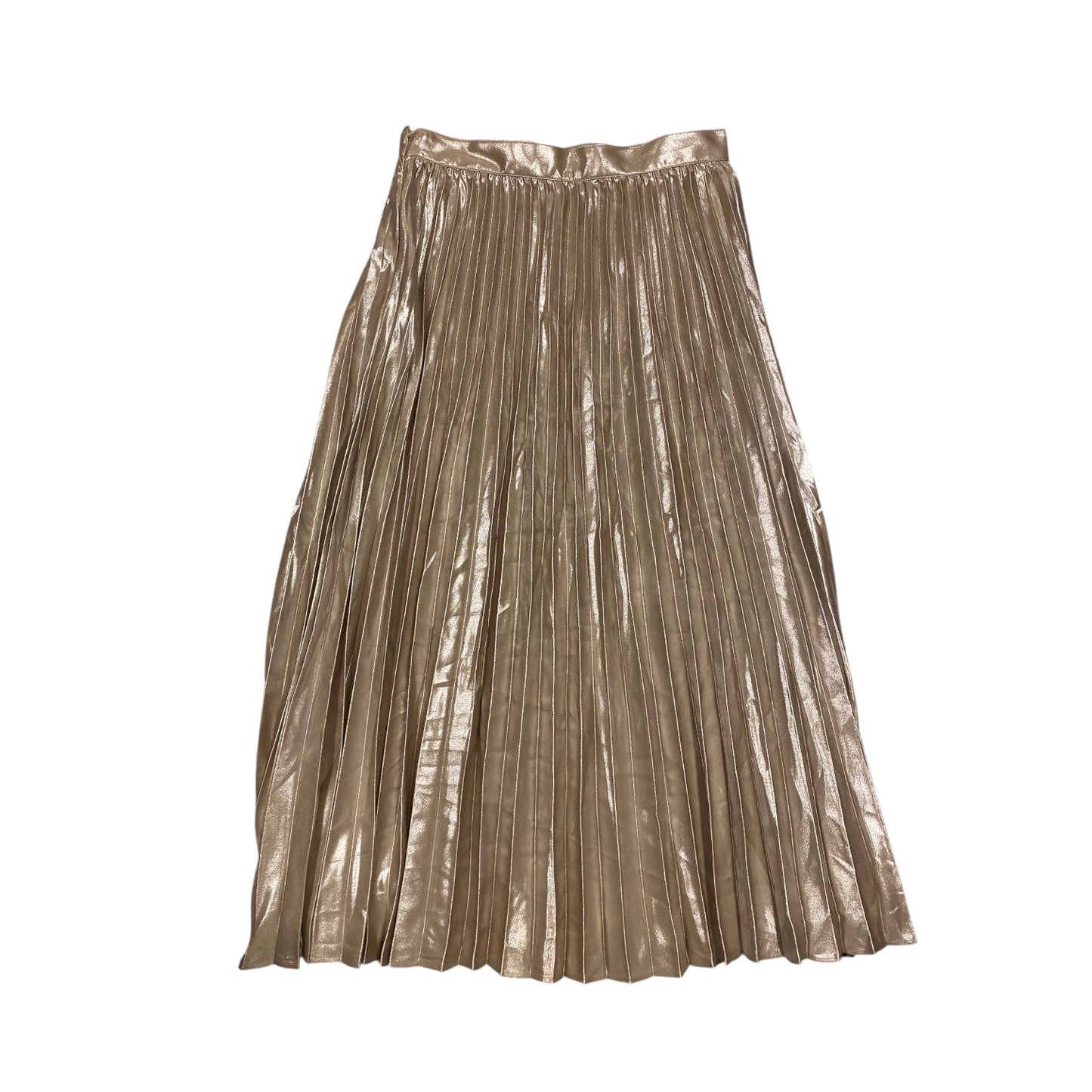 Skirt Midi By Loft In Gold, Size: 4