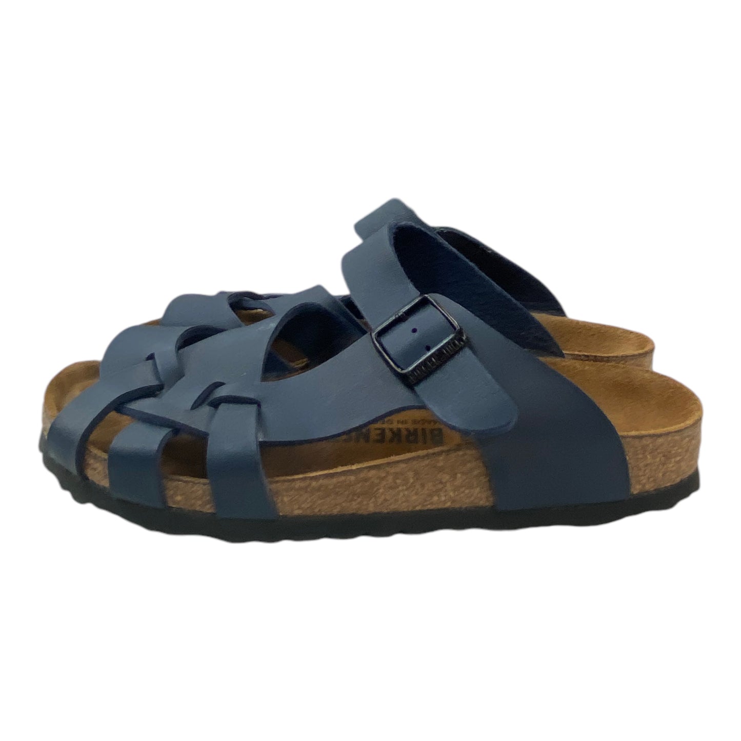 Sandals Flats By Birkenstock In Navy, Size: 6