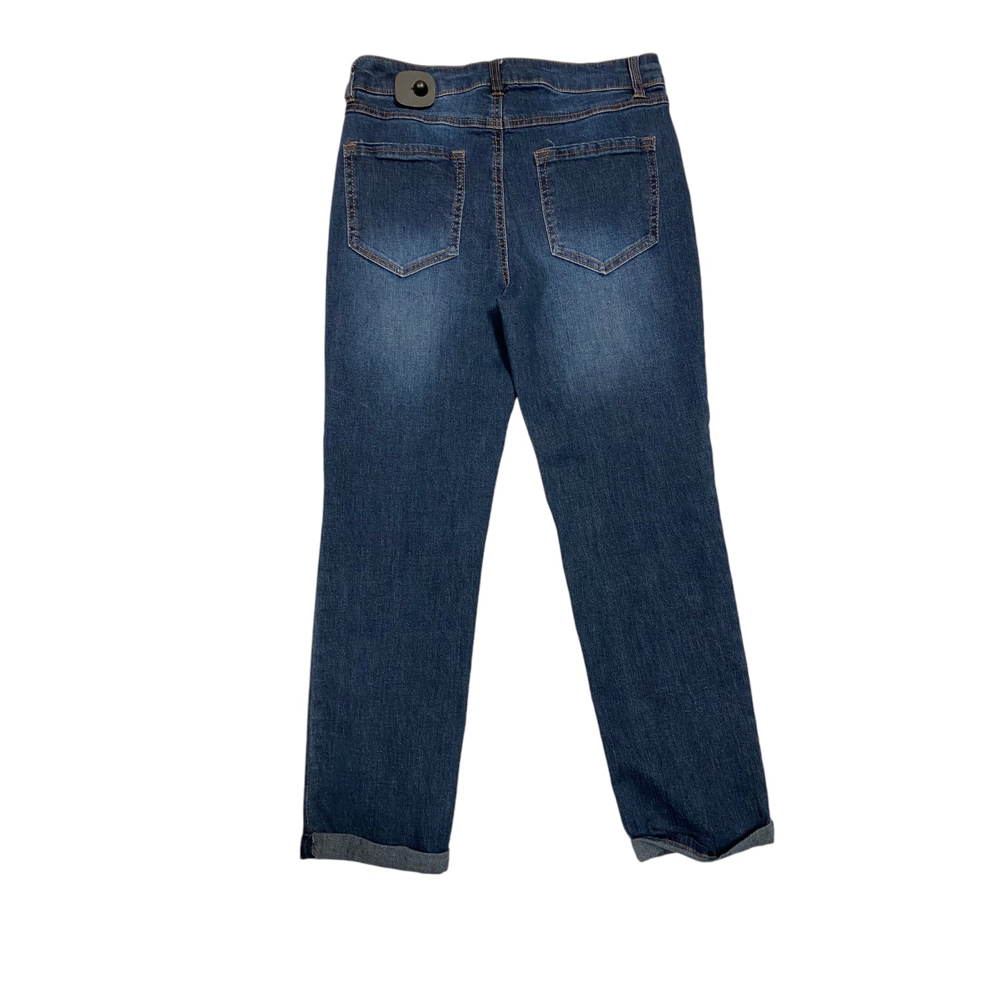 Jeans Straight By D Jeans In Blue Denim, Size: 8