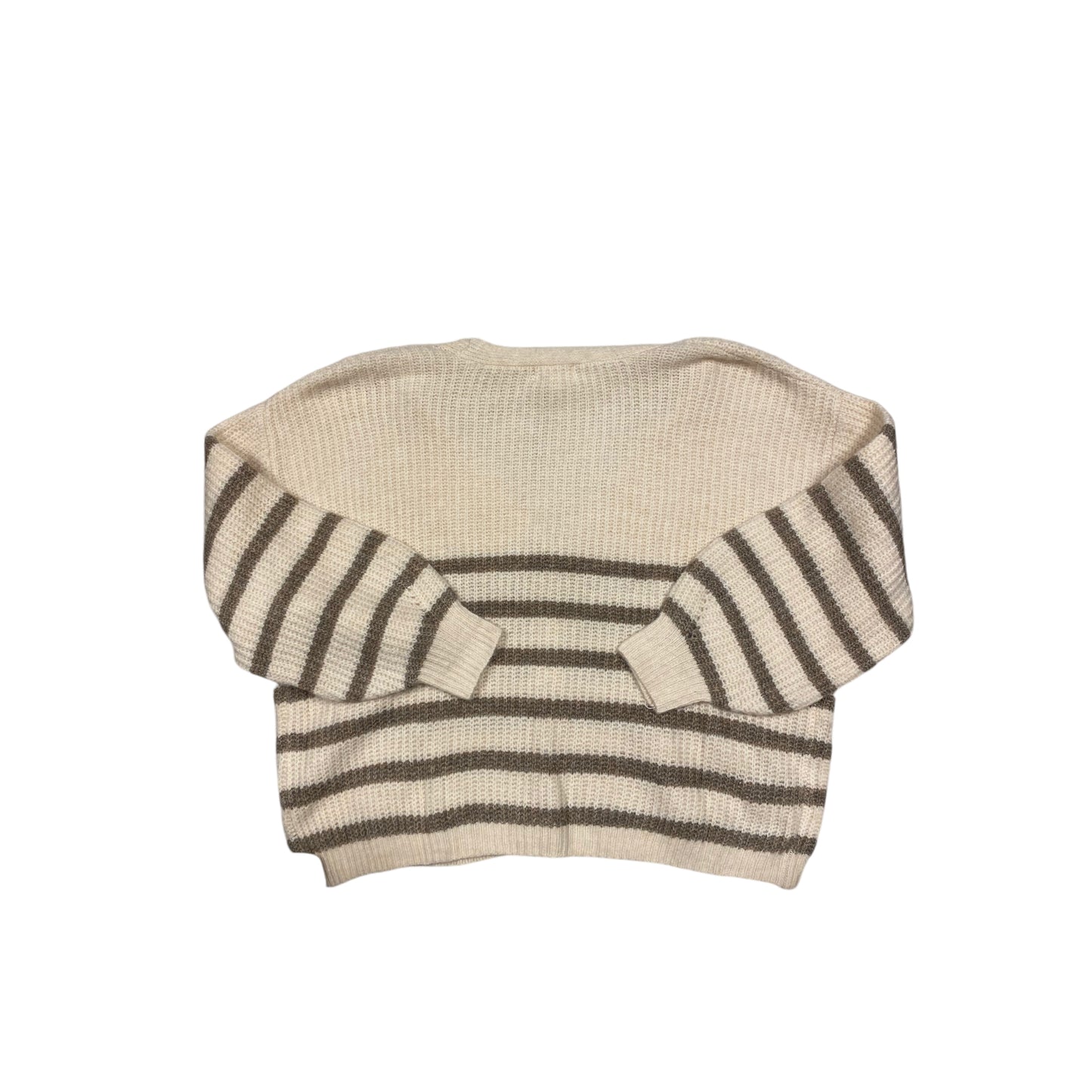 Sweater Cardigan By Elan In Tan, Size: M