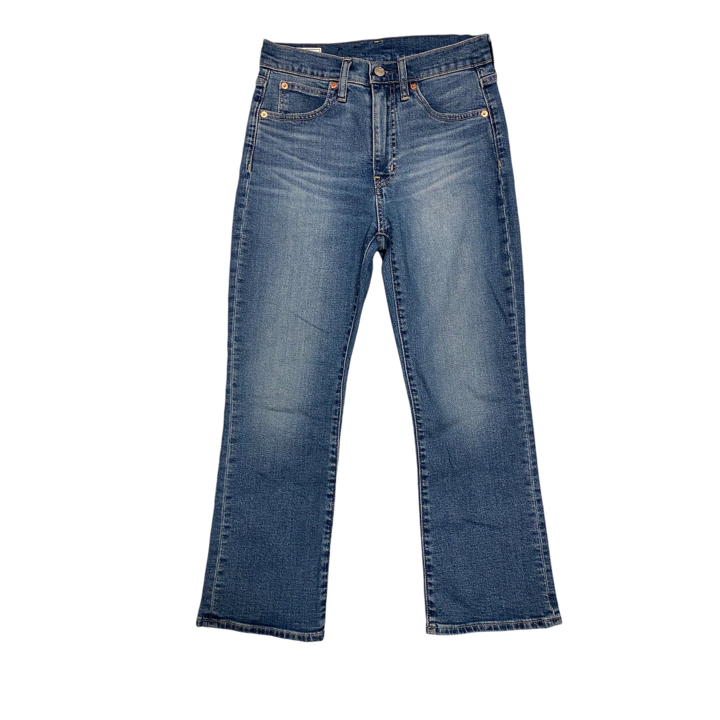 Jeans Straight By Gap In Blue Denim, Size: 2