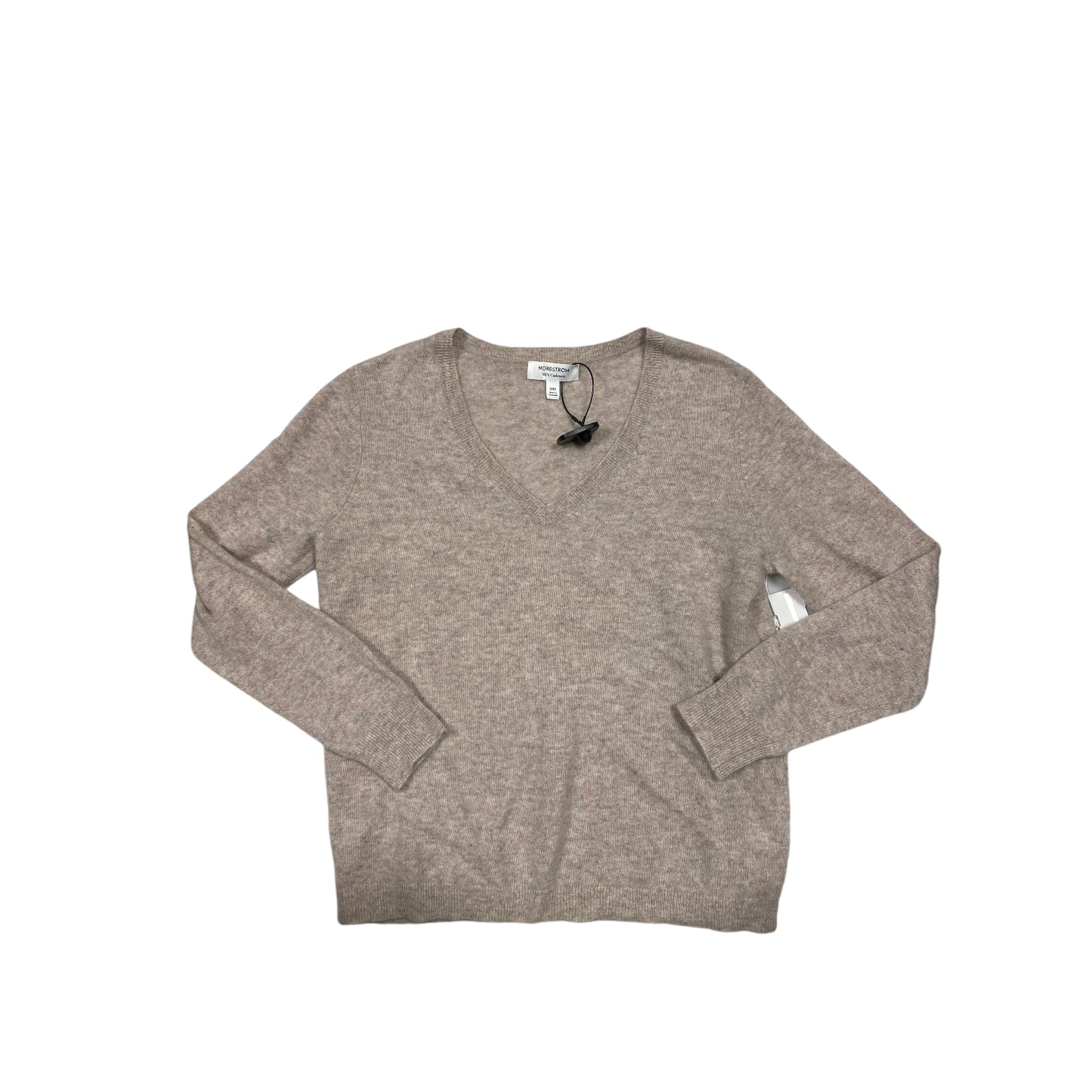 Sweater Cashmere By Nordstrom In Taupe, Size: Xxl