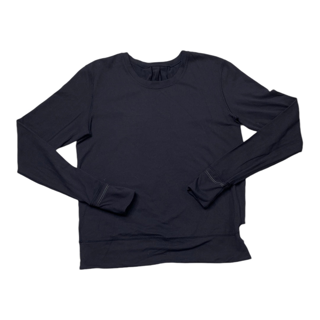 Athletic Top Long Sleeve Crewneck By Lululemon In Black, Size: 6