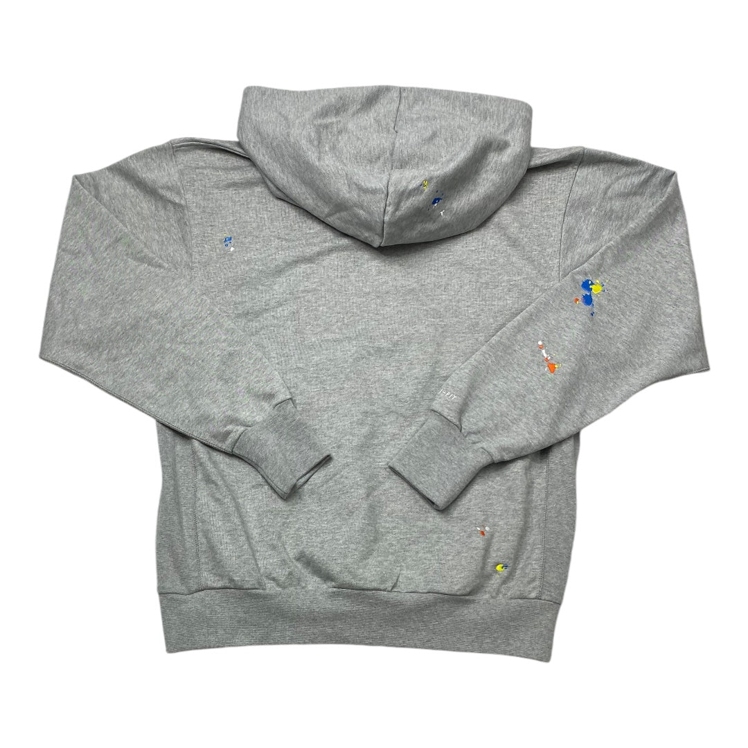 Athletic Sweatshirt Hoodie By Nike In Grey, Size: S