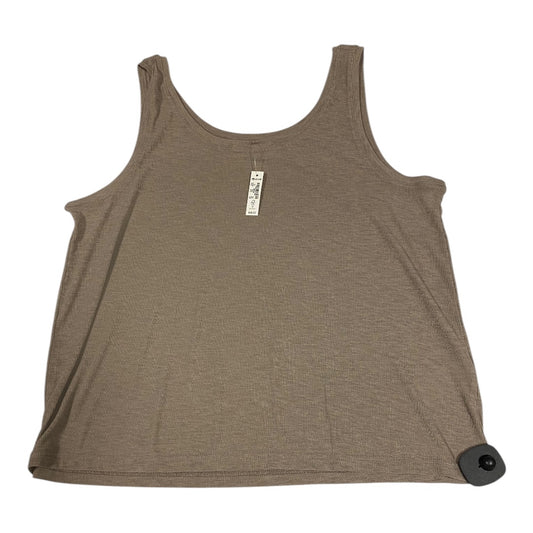 Top Sleeveless Basic By Madewell In Taupe, Size: Xl