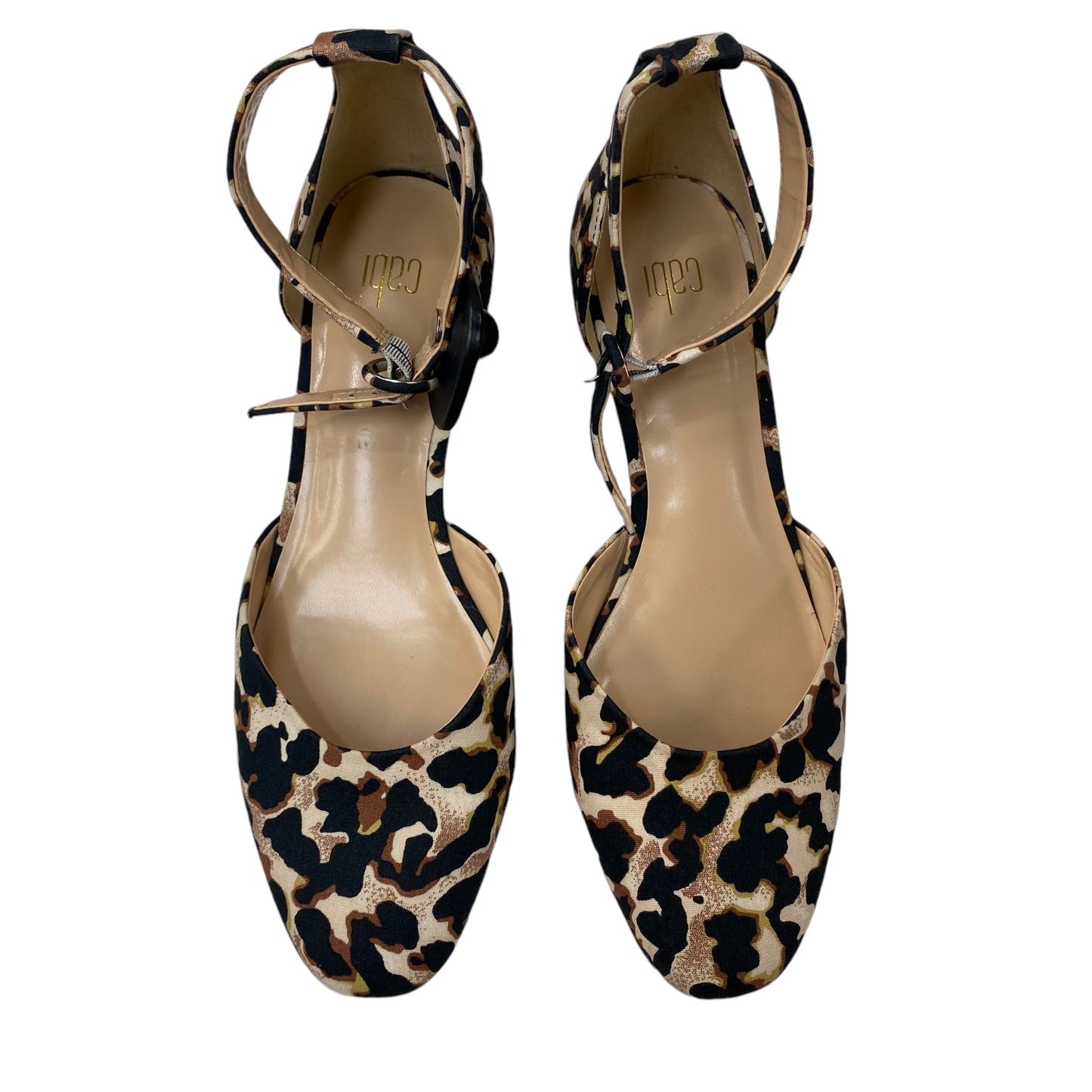 Shoes Heels Block By Cabi In Animal Print, Size: 9