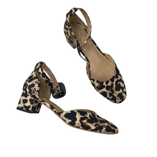 Shoes Heels Block By Cabi In Animal Print, Size: 9