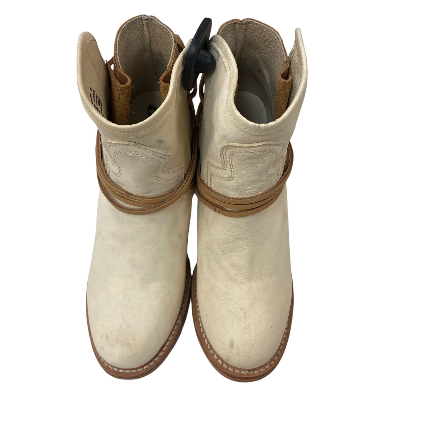 Boots Western By Freebird In Cream, Size: 8