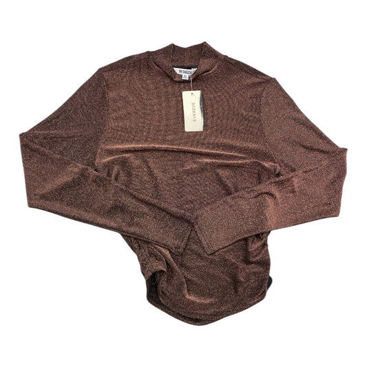 Top Long Sleeve By Bb Dakota In Brown, Size: M