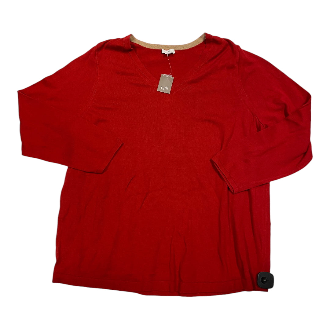 Sweater By J. Jill In Red, Size: Xlp