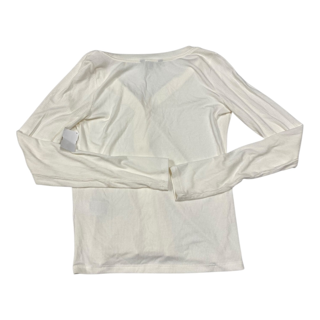 Top Long Sleeve By Banana Republic In Cream, Size: Xs