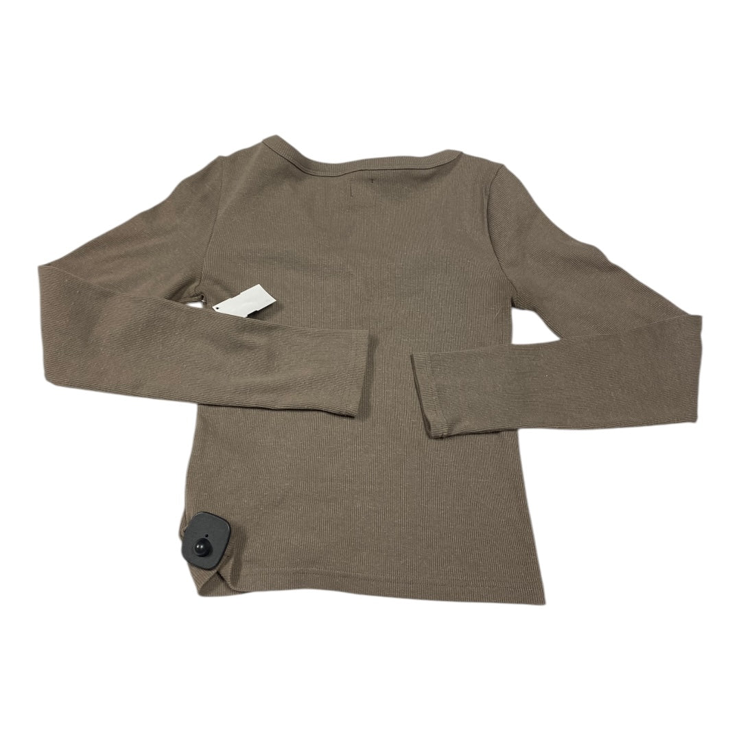 Top Long Sleeve By Gap In Brown, Size: S