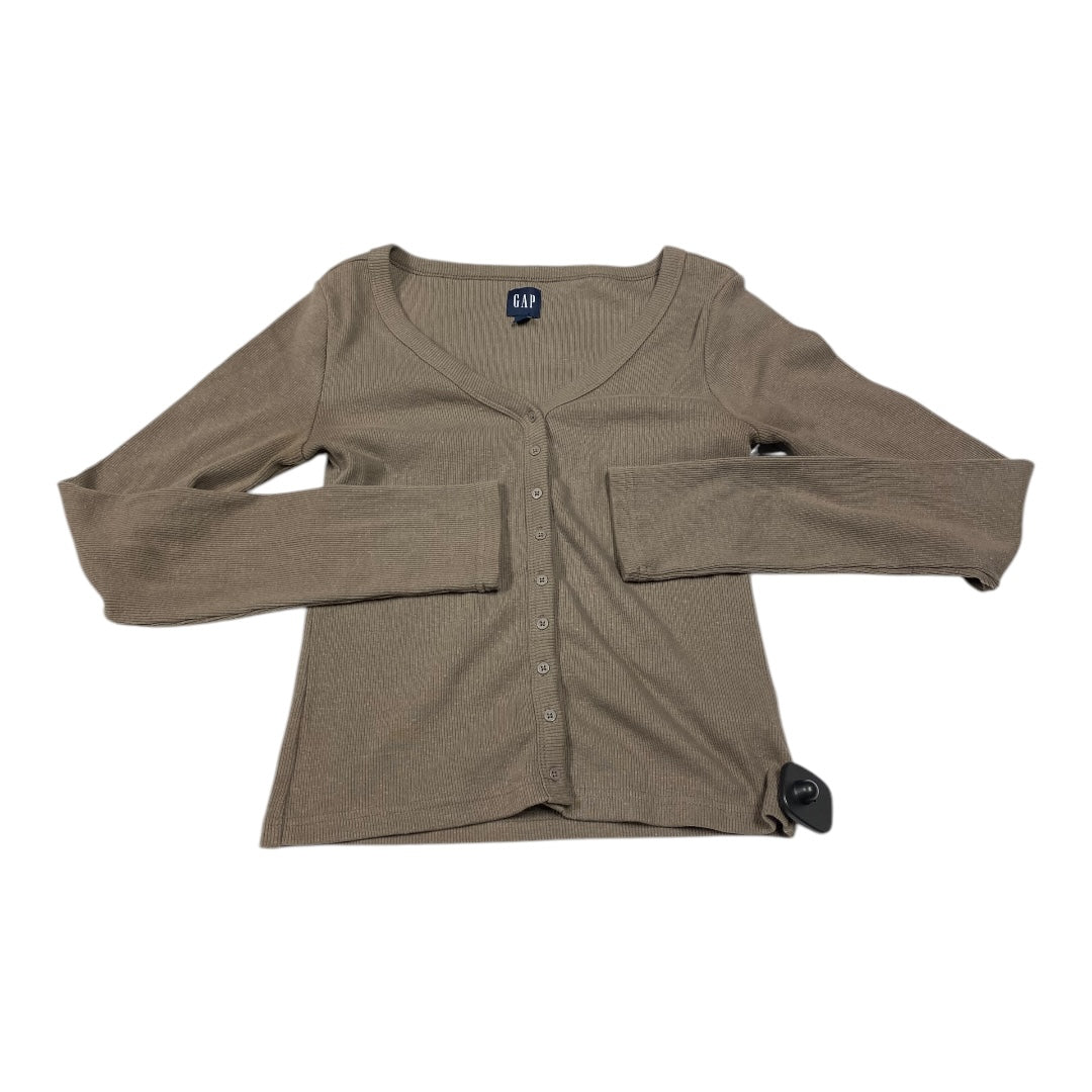 Top Long Sleeve By Gap In Brown, Size: S