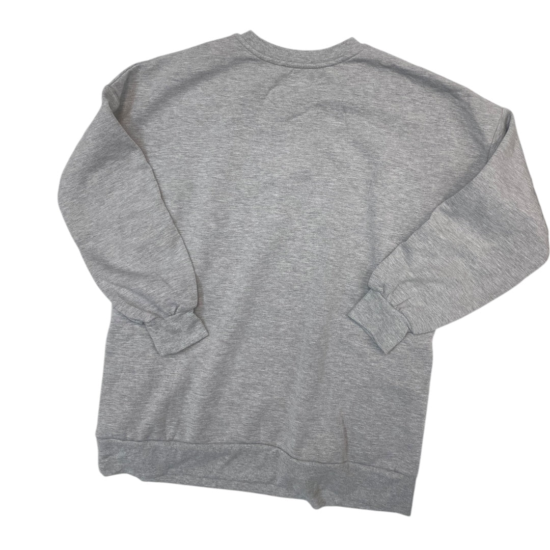 Top Long Sleeve By Zenana Outfitters In Grey, Size: M