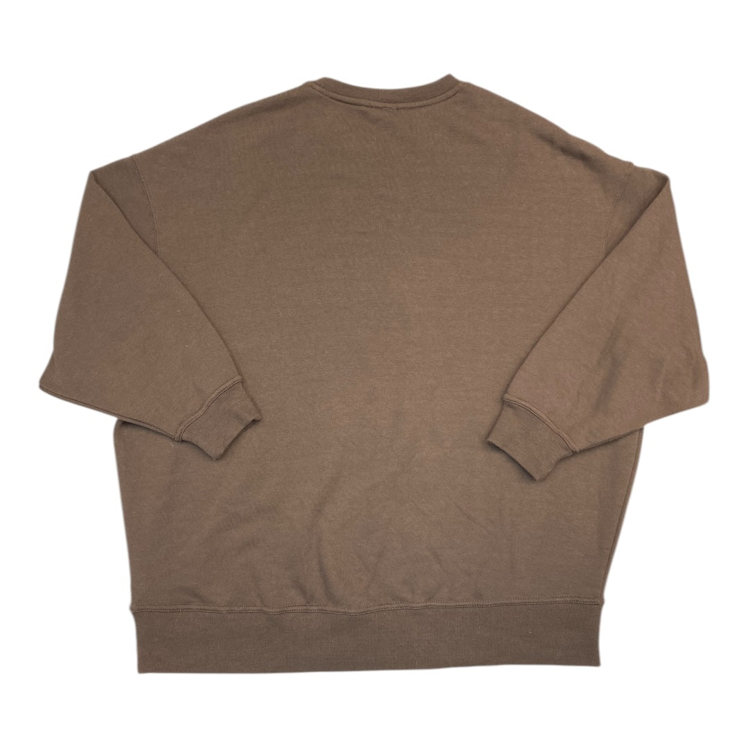 Top Long Sleeve By Reflex In Brown, Size: M