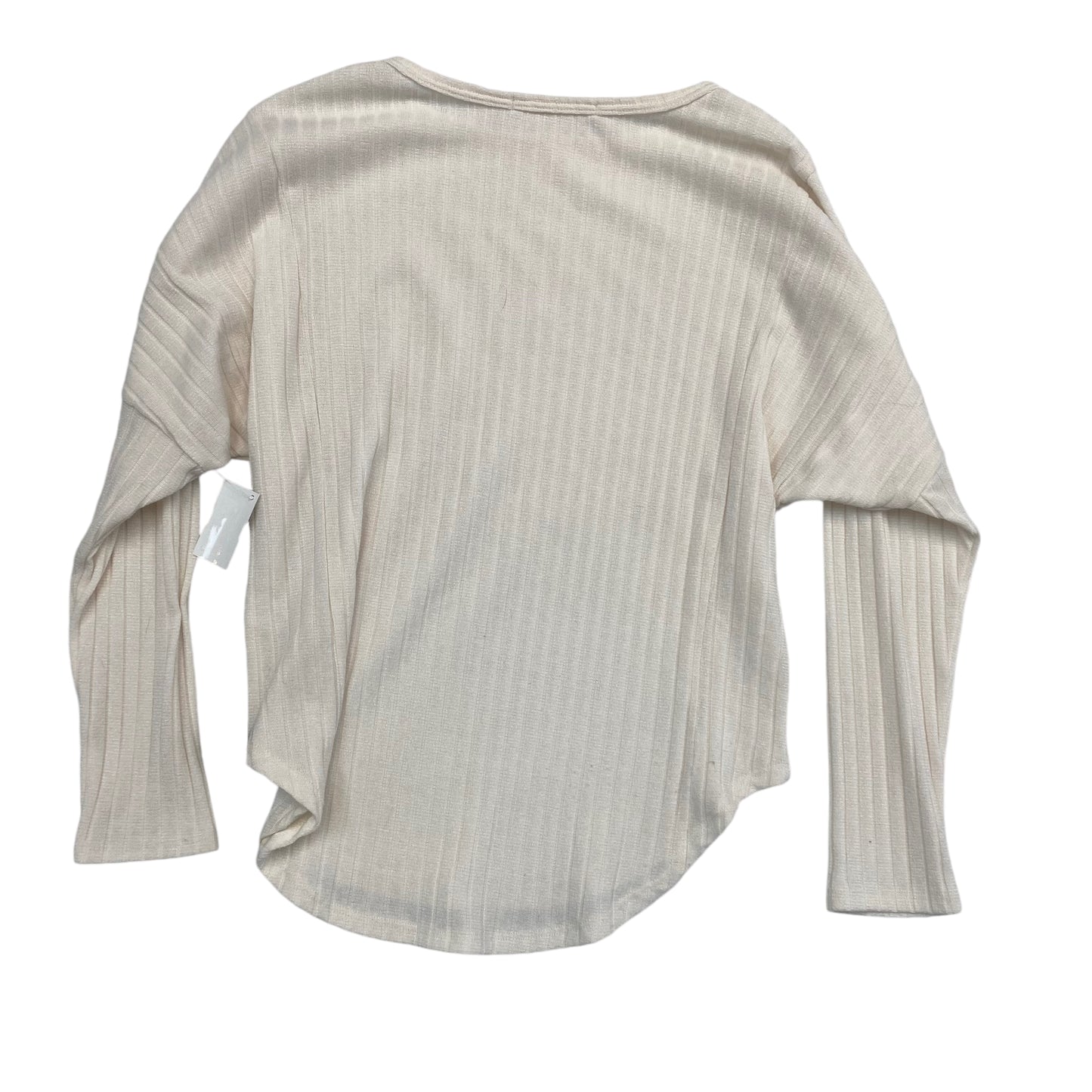 Top Long Sleeve By Chris And Carol In Cream, Size: S