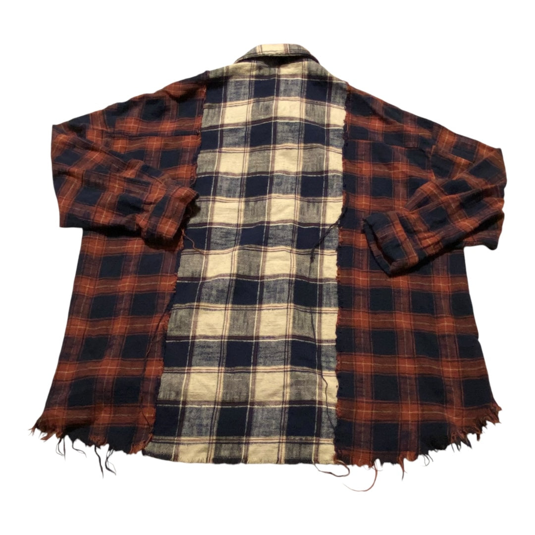 Top Long Sleeve By Cmc In Plaid Pattern, Size: M