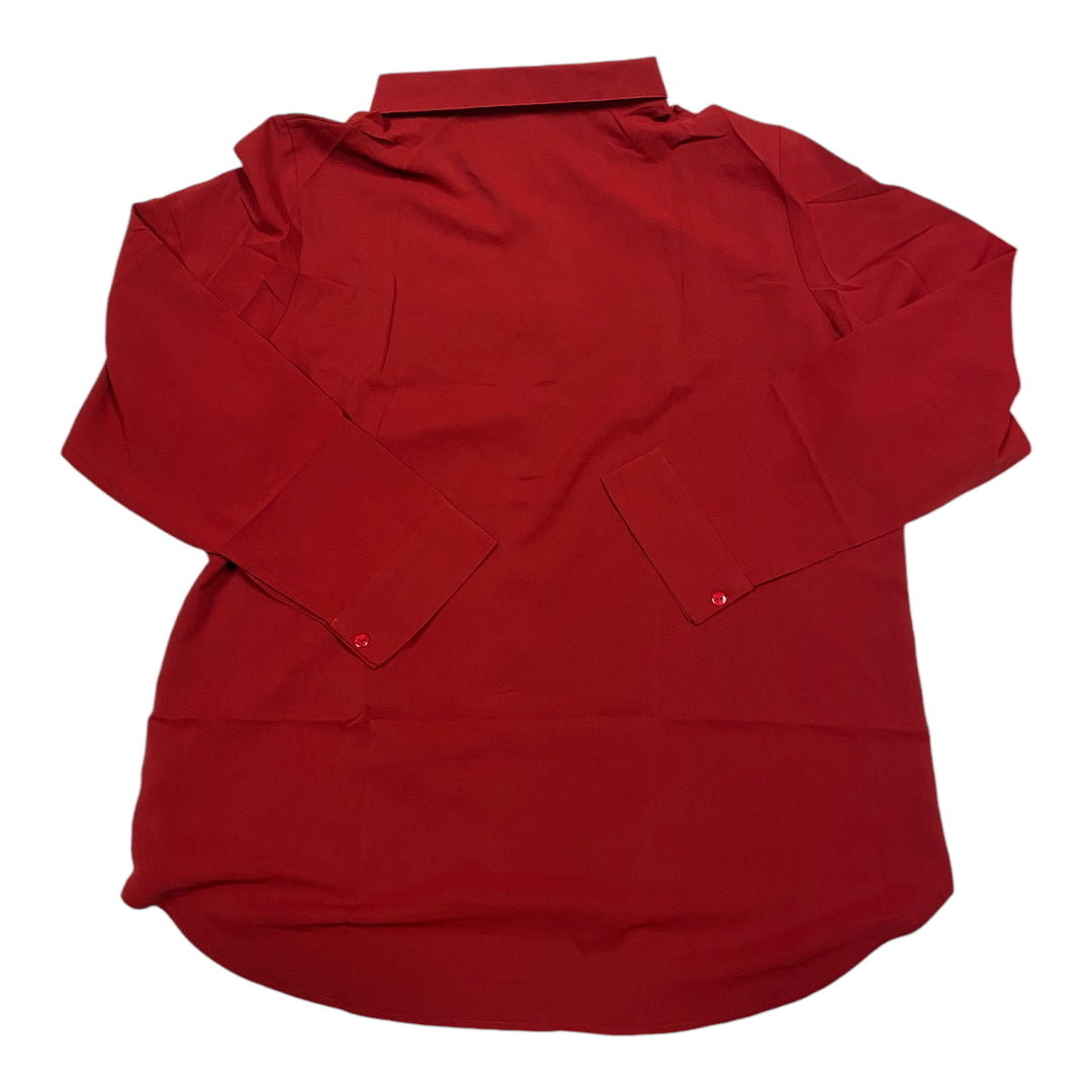 Top Long Sleeve By DIOSUN In Red, Size: 2x