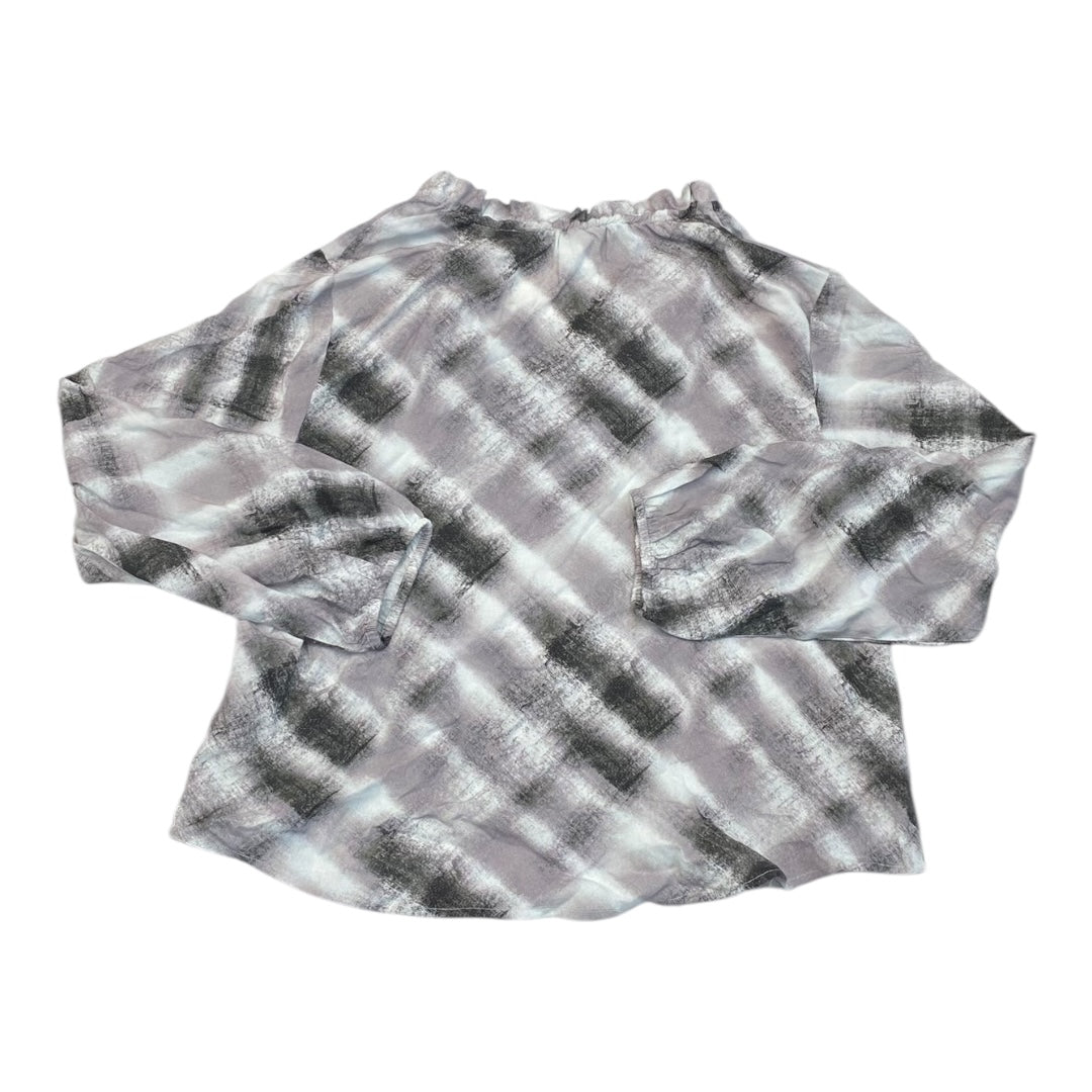 Top Long Sleeve By Cloth & Stone In Grey, Size: M