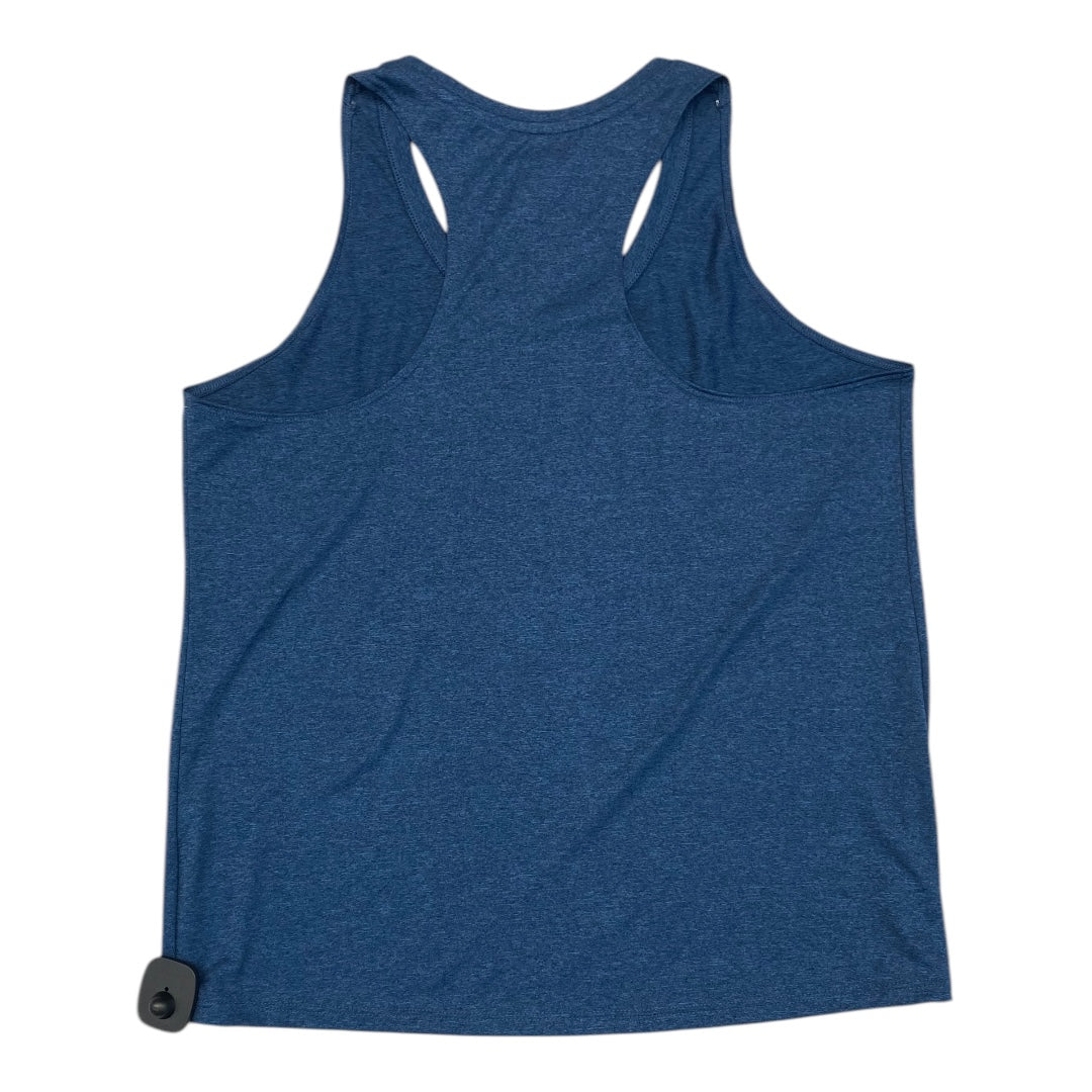 Athletic Tank Top By Athletic Works In Navy, Size: L