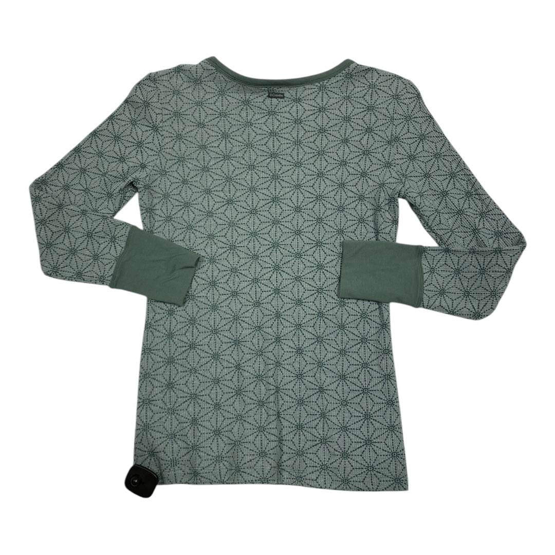 Top Long Sleeve By Columbia In Green, Size: M