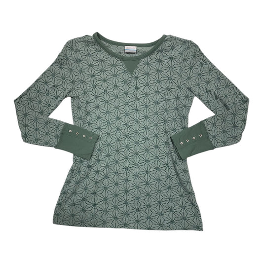 Top Long Sleeve By Columbia In Green, Size: M