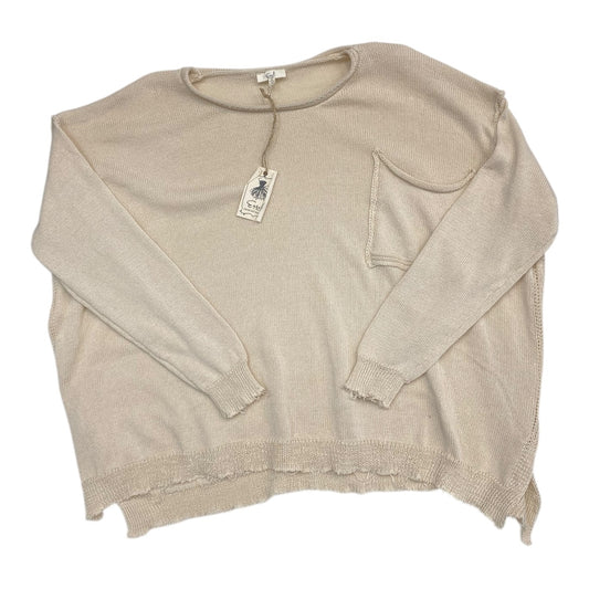 Sweater By Easel In Tan, Size: M