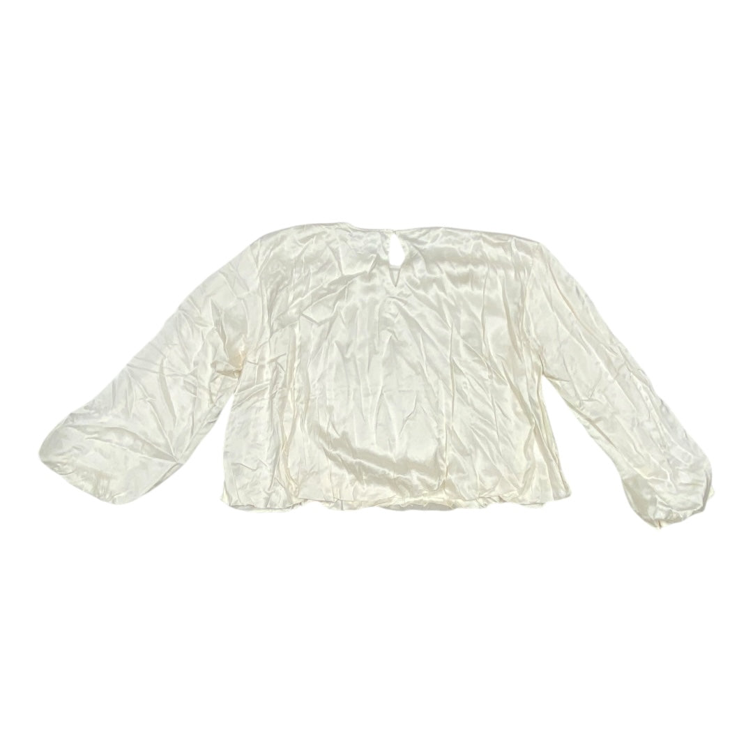 Top Long Sleeve By Madewell In Ivory, Size: 8